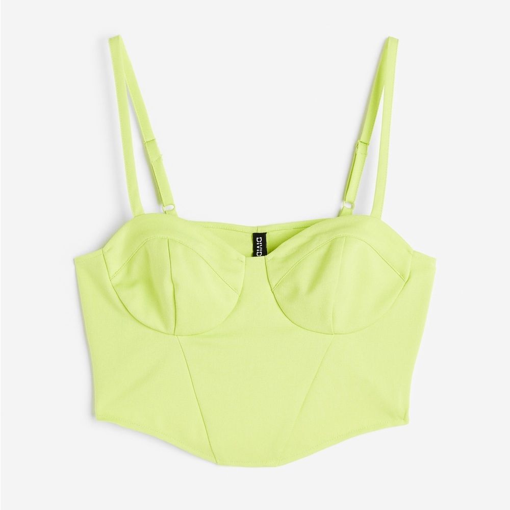 H&M ‘Divided’ Twill Corset Top